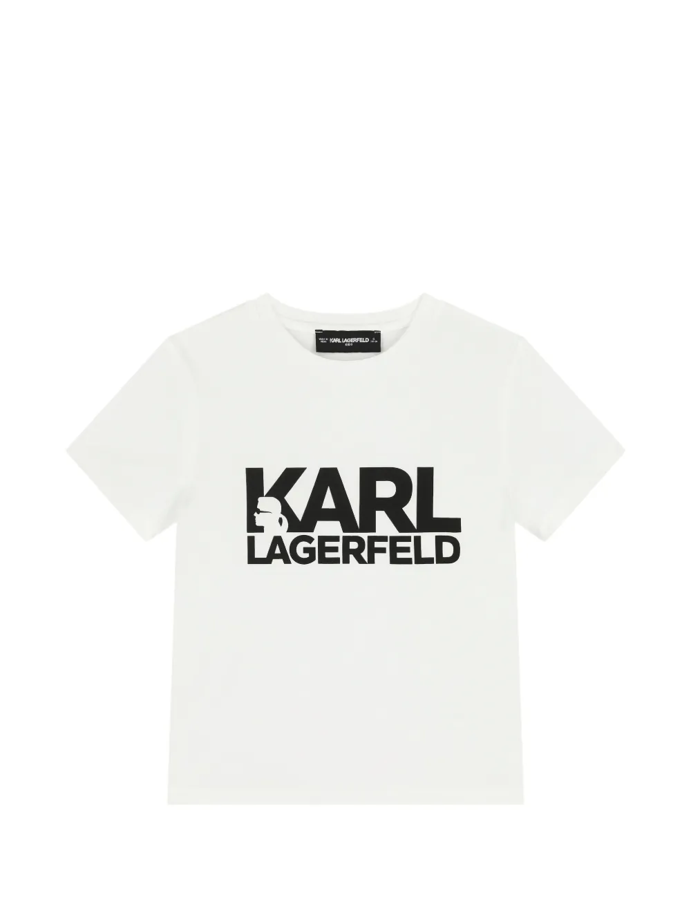 

Футболка с принтом логотипа Mini Me Karl Lagerfeld Kids, белый