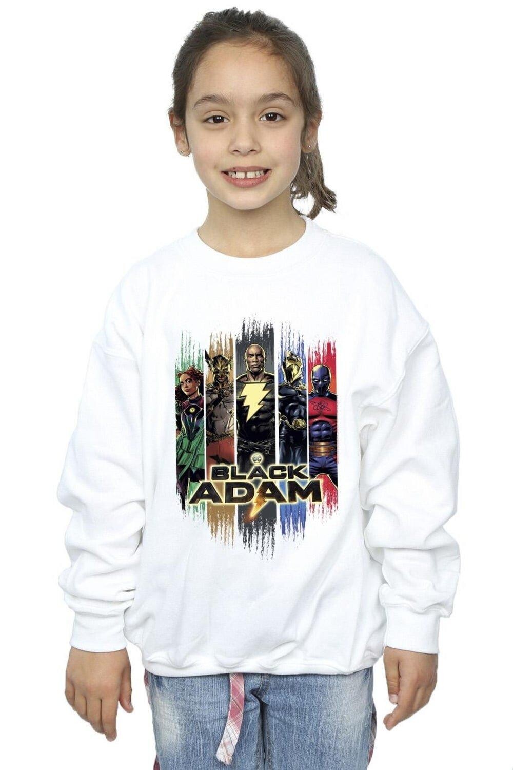 

Черный - Толстовка Adam JSA Complete Group DC Comics, белый