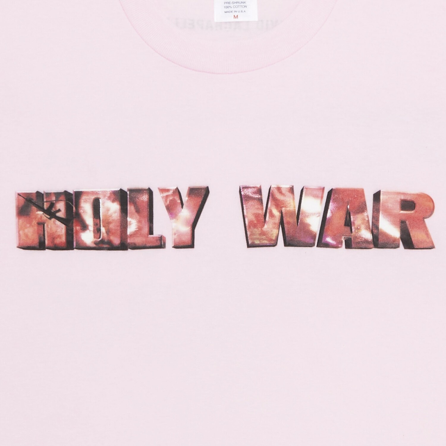 Футболка Supreme Holy War, светло-розовая — фото 3