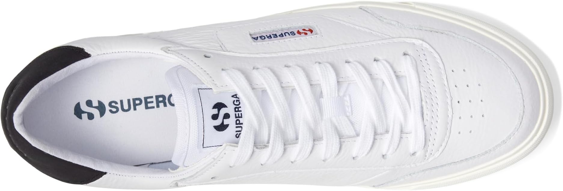 Кроссовки Superga 3843 Court, цвет White/Bristol Black/Full Avorio — фото 2