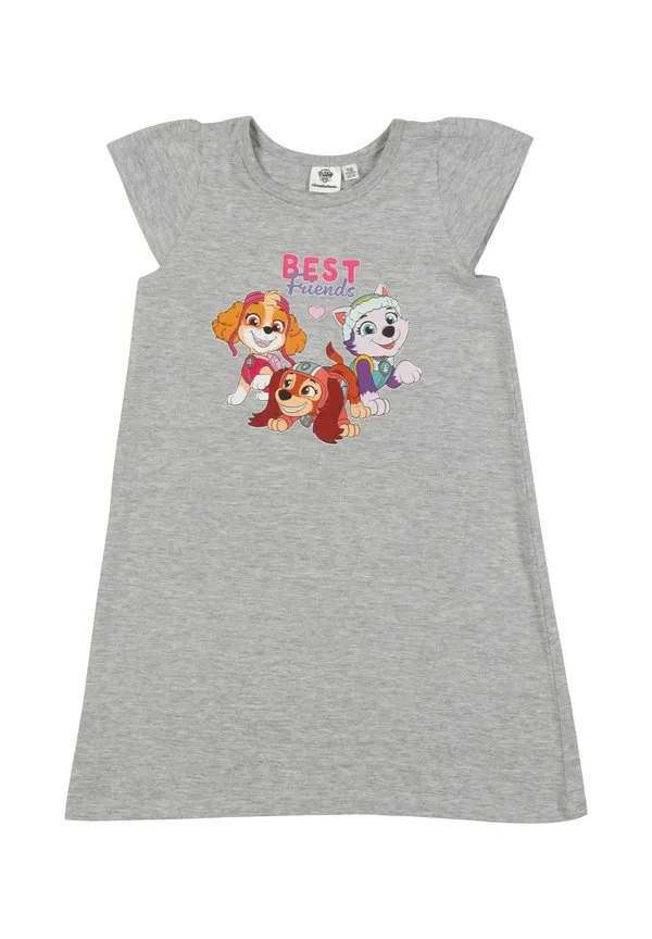 Трикотажное платье kleidchen mit kurzen ärmeln paw patrol kleid skye, everest zuma best friends kleidchen mit kurzen ärmeln Paw Patrol, Grau — фото 4