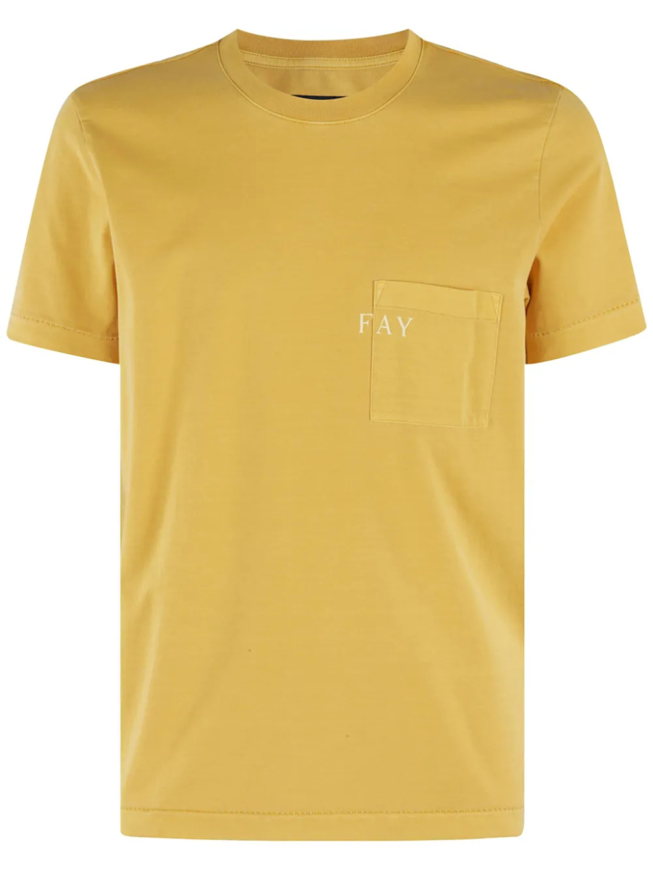 

Футболка с накладным карманом Fay, оранжевый