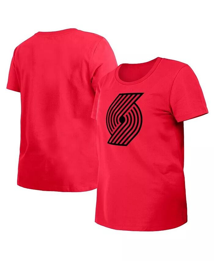 

Женская красная футболка Portland Trail Blazers 2023/24 City Edition New Era