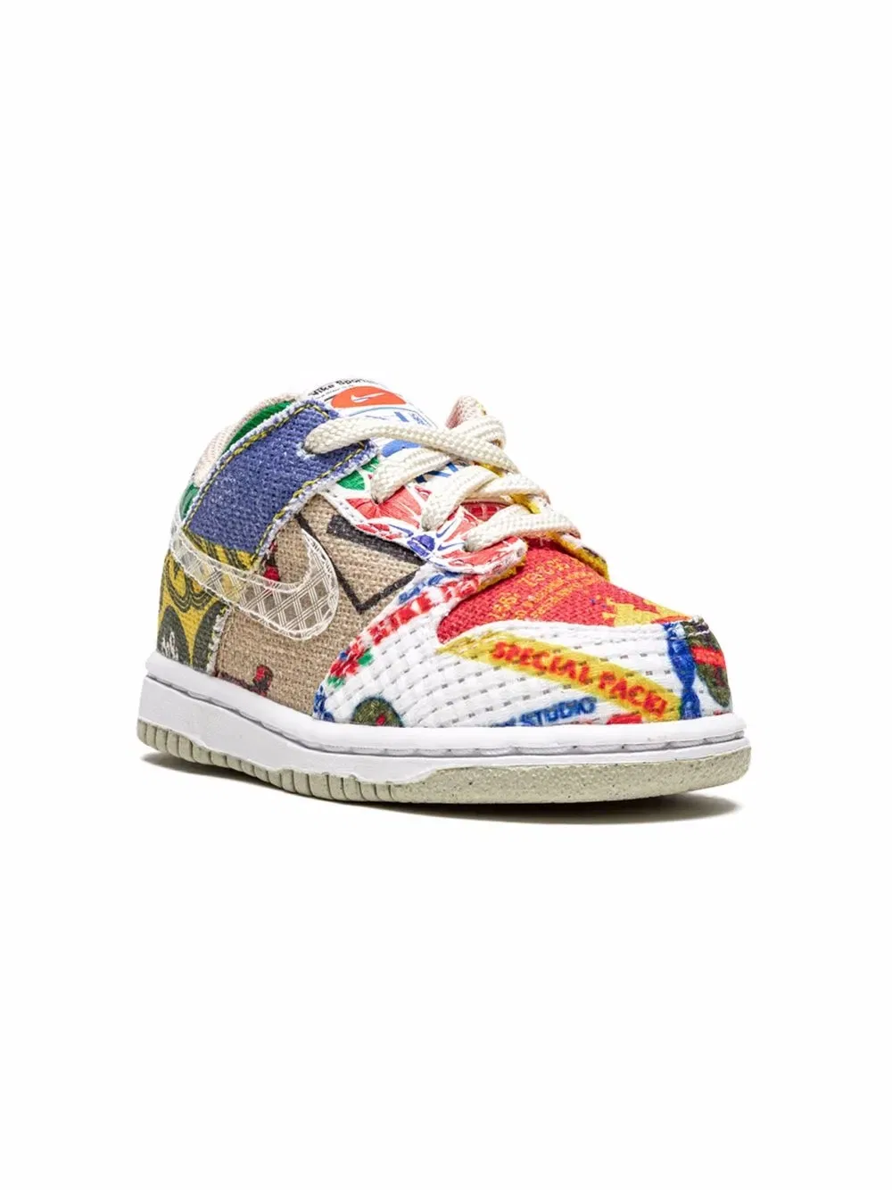 Низкие кроссовки Dunk "City Market" Nike Kids, красный