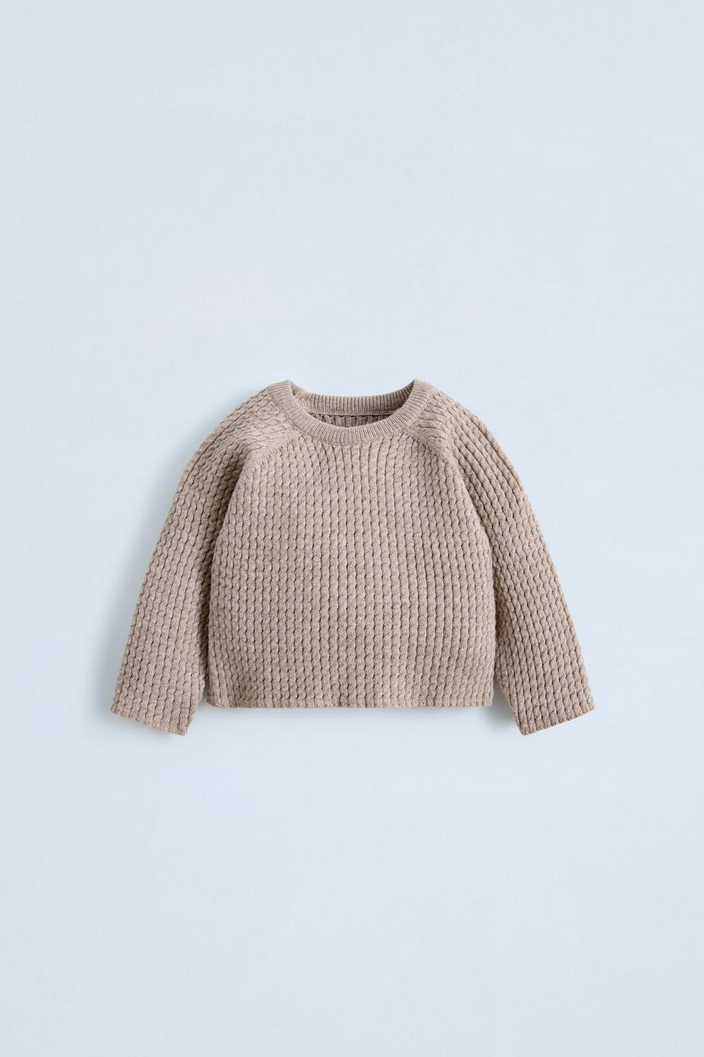 

Свитер с клещами ZARA, коричневый мергель