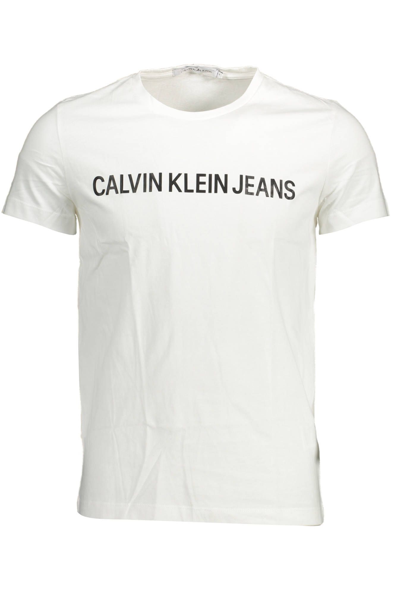 

Белая хлопковая мужская футболка Calvin Klein
