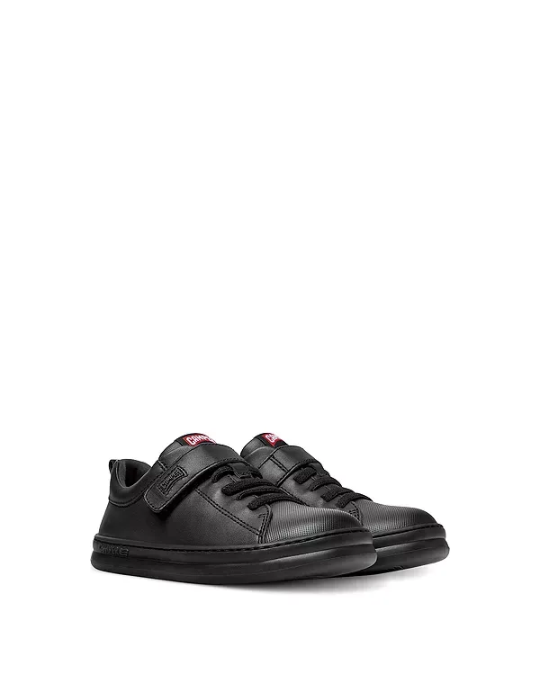 Кожаные школьные туфли Runner Four для малышей, детей постарше. Camper, Black