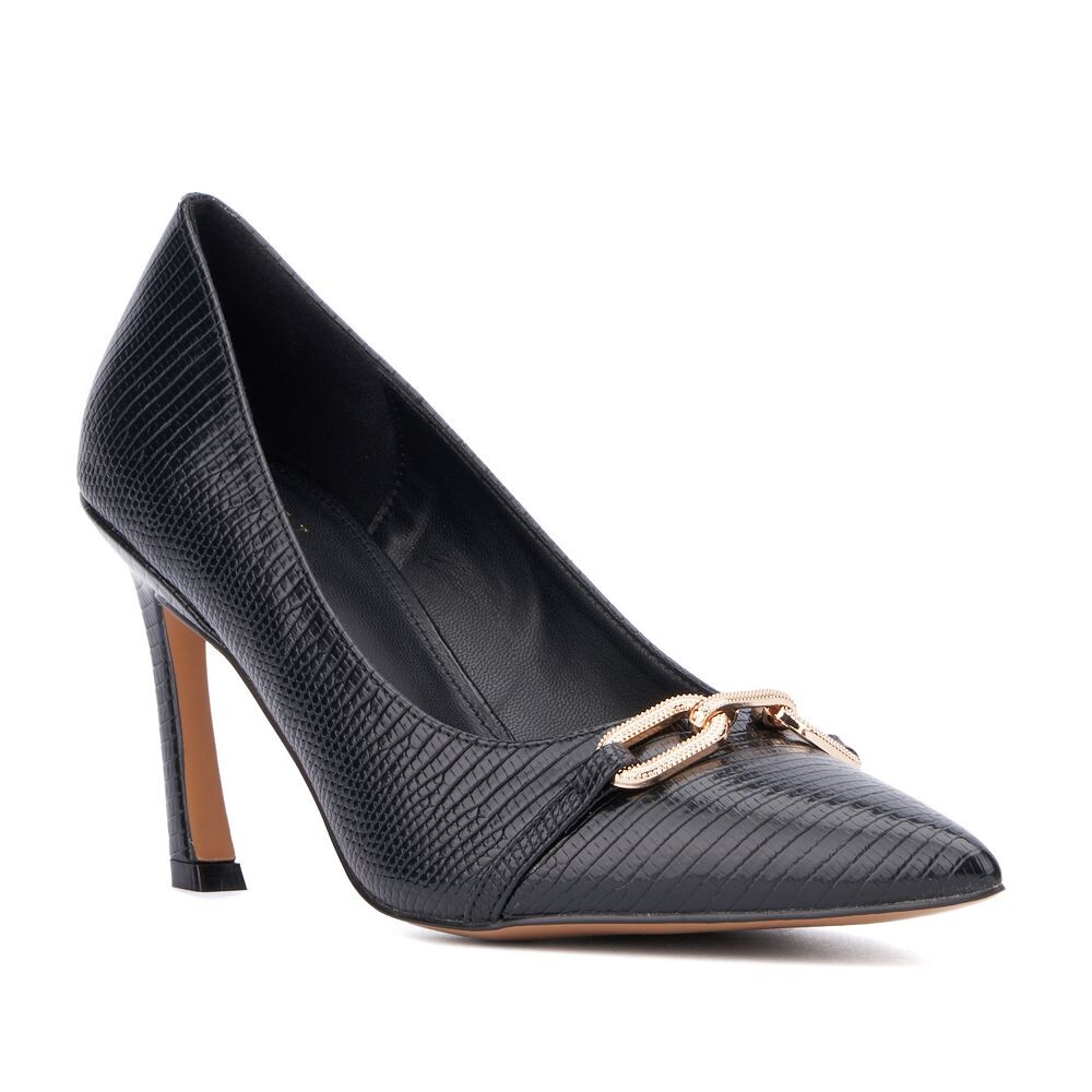 Туфли New York & Company Katerina с тиснением, цвет Black Lizard