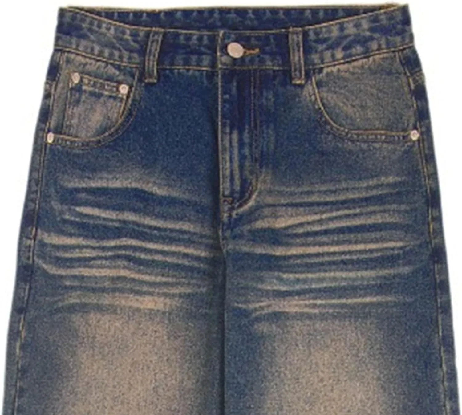 Джинсы Slim Fit Baggy Denim Pants Blue — фото 3