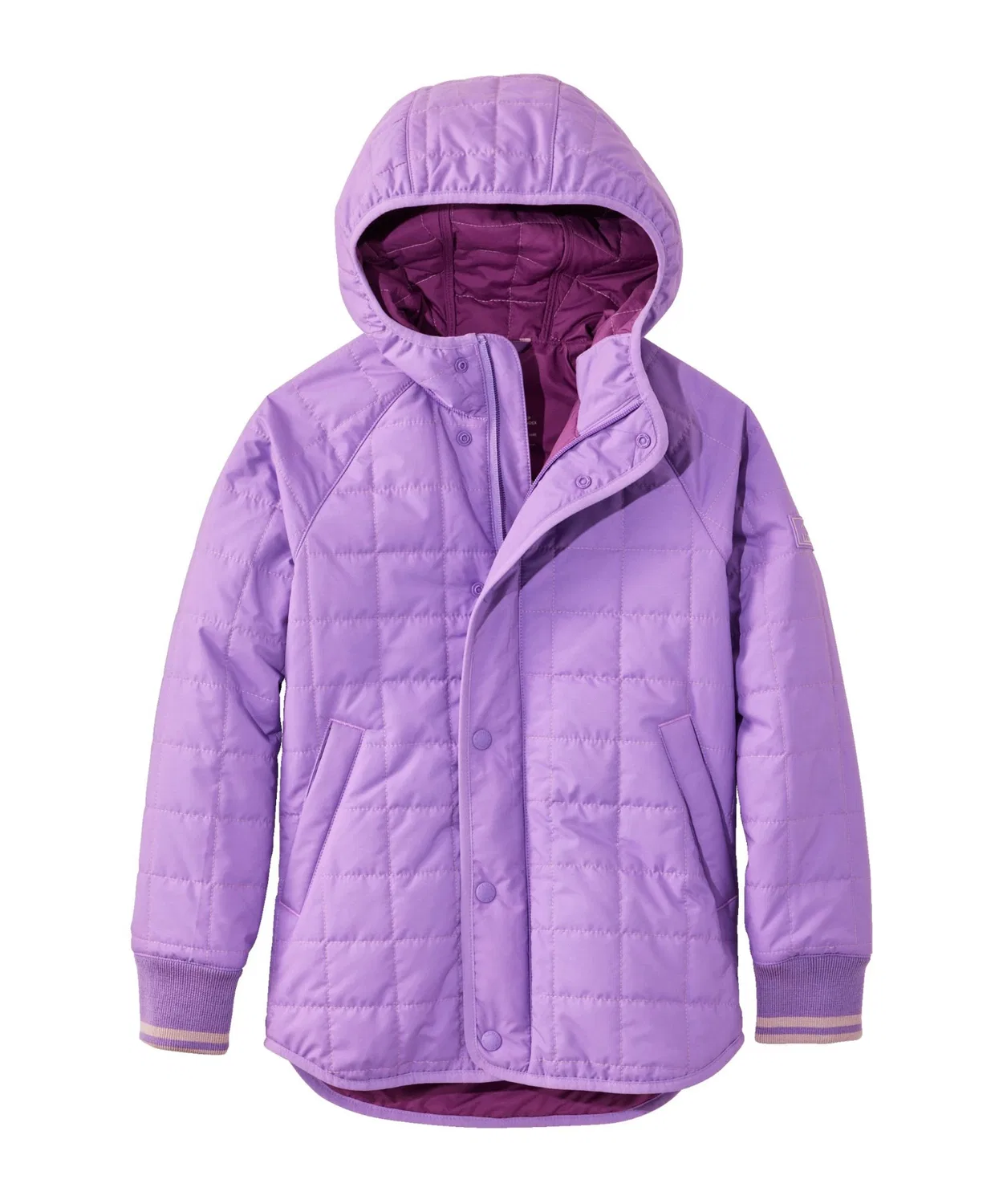 Куртка стёганая L.L.Bean детская большой ребёнок фиолетовая — фото 4