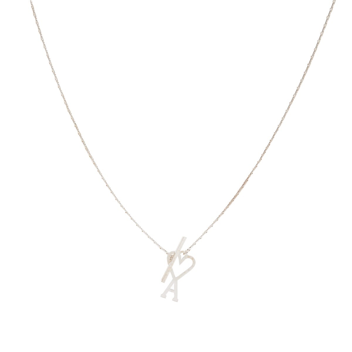 

Ожерелье Ami Small A Heart Chain Necklace, серебряный