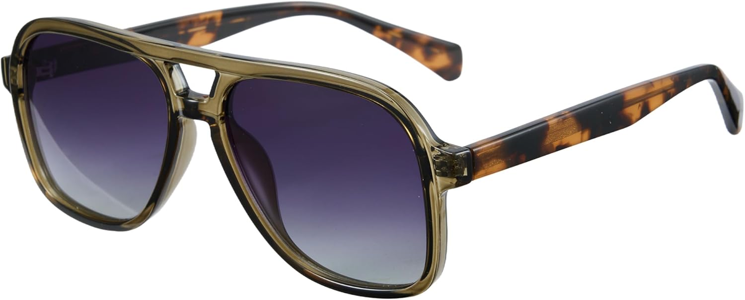 

Солнцезащитные очки Cyxus Oversized Aviator для женщин и мужчин, ацетатная оправа, поляризованные линзы, защита от УФ-излучения, для использования на открытом воздухе, модель P1581, Gradient Gray Lens Green Frame