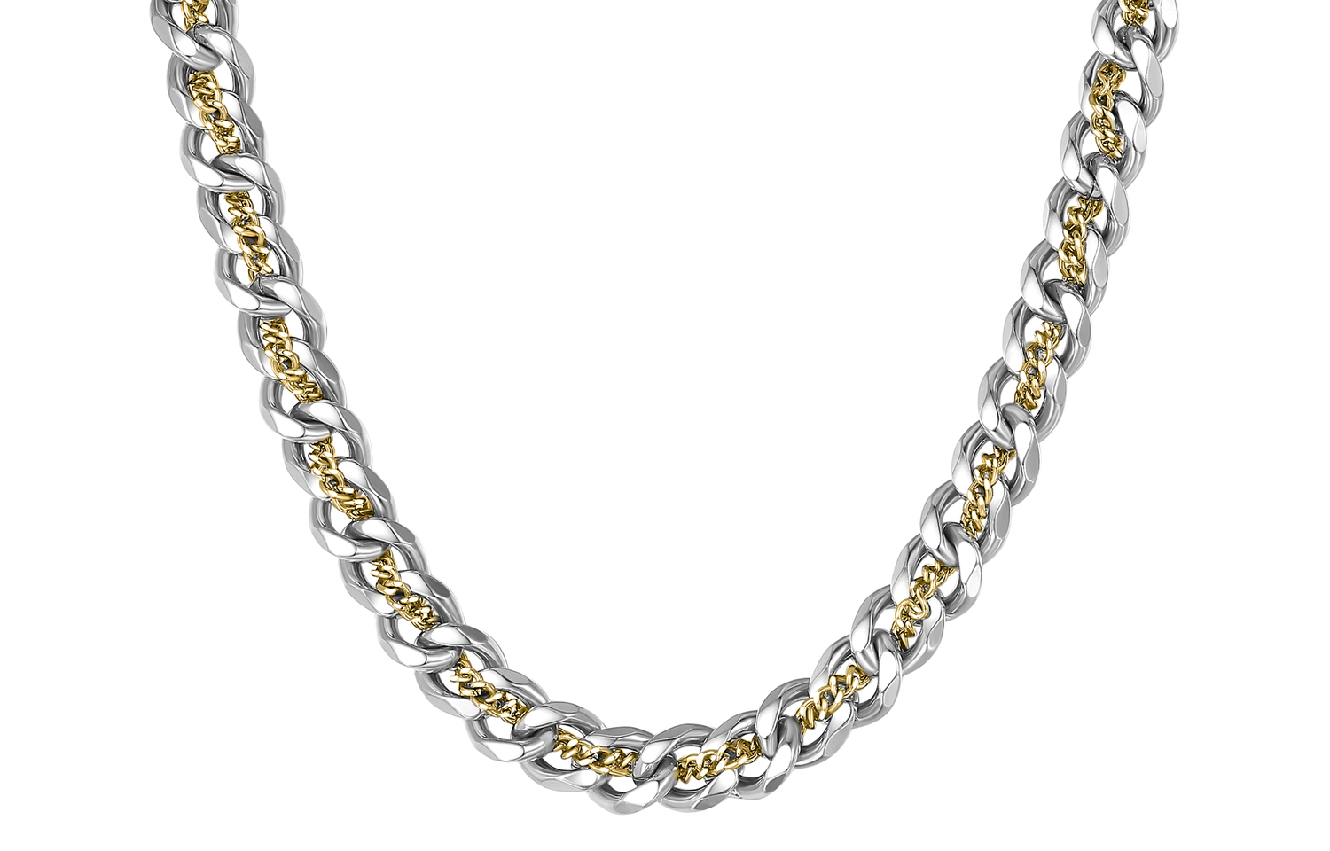 

Титановая стальная цепь унисекс ENFANTIN, Gold[45+5Cm]