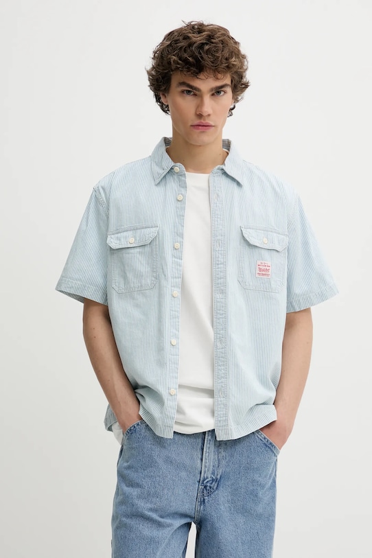 

Хлопковая рубашка SS DALTON WORKER WW Levi'S, синий
