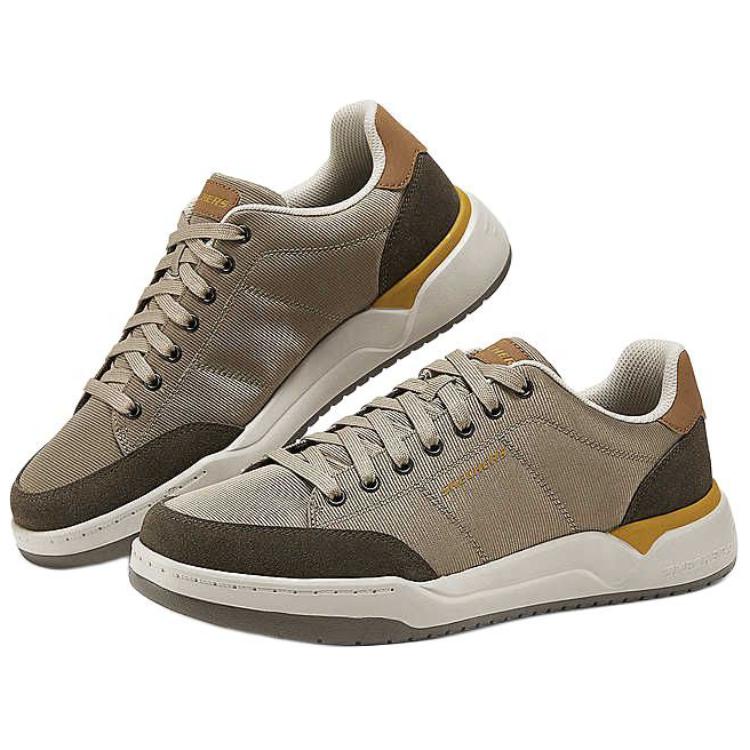 Мужские скейтерские кеды Skechers тауп низкие — фото 3