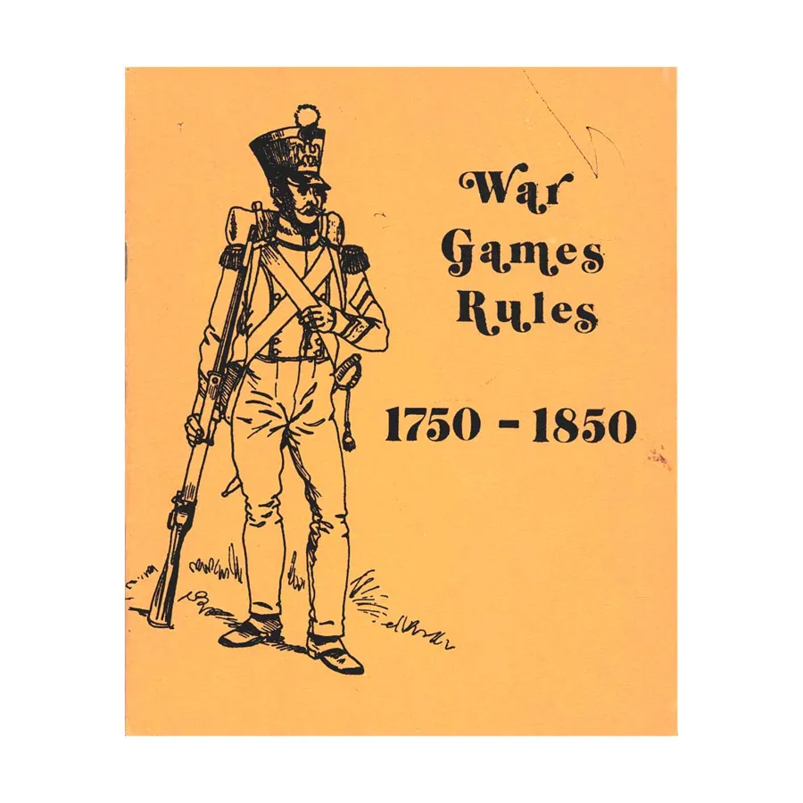 

Правила военных игр 1750–1850 гг. (Неизвестный издатель), War Games Rules (Wargames Research Group)