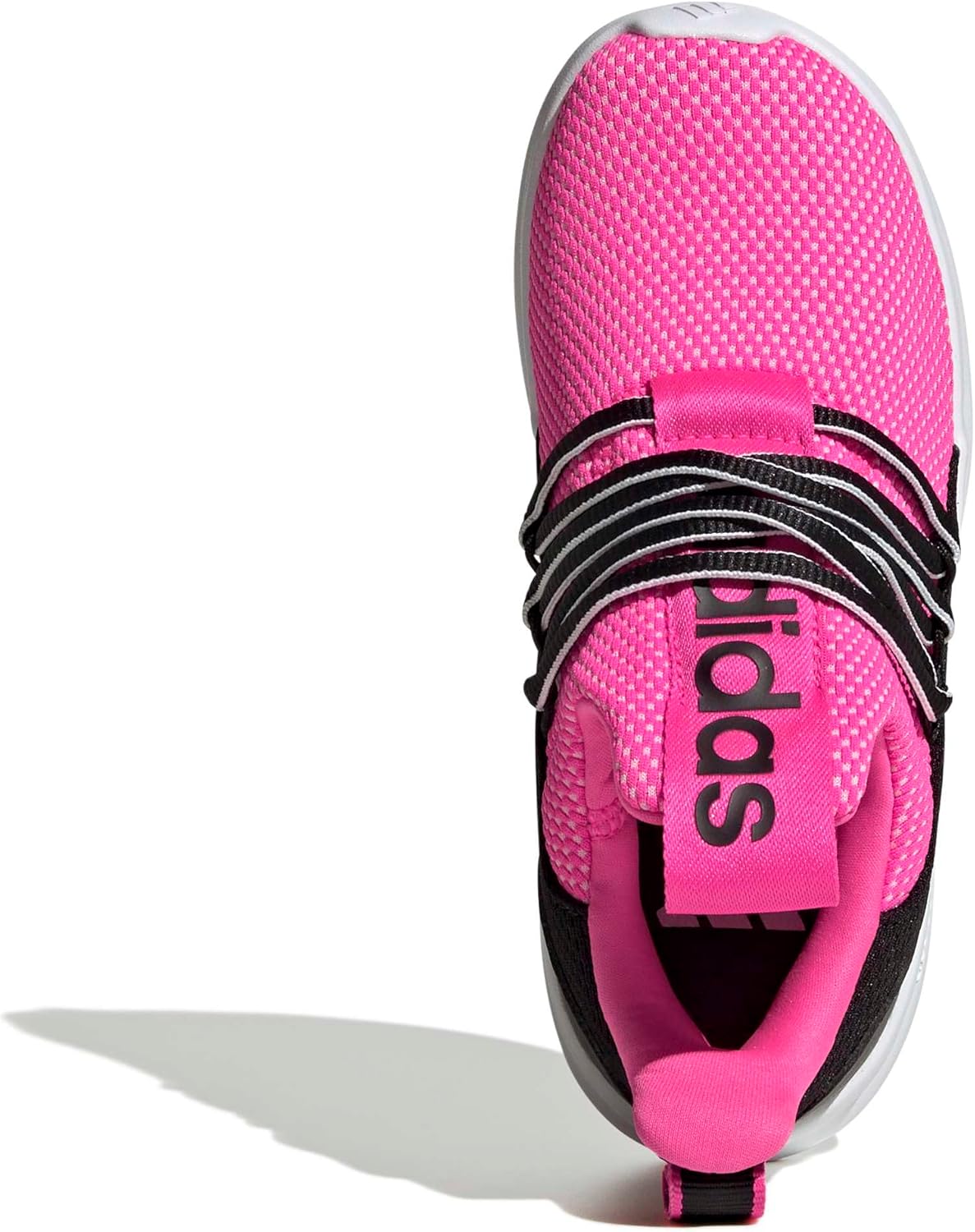 Беговые кроссовки adidas Kids Lite Racer Adapt 7.0, белый/черный/розовый — фото 2