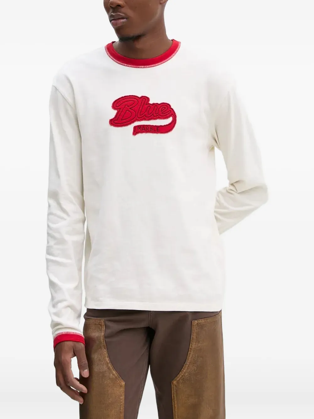 

Футболка с длинными рукавами Bluemarble, белый