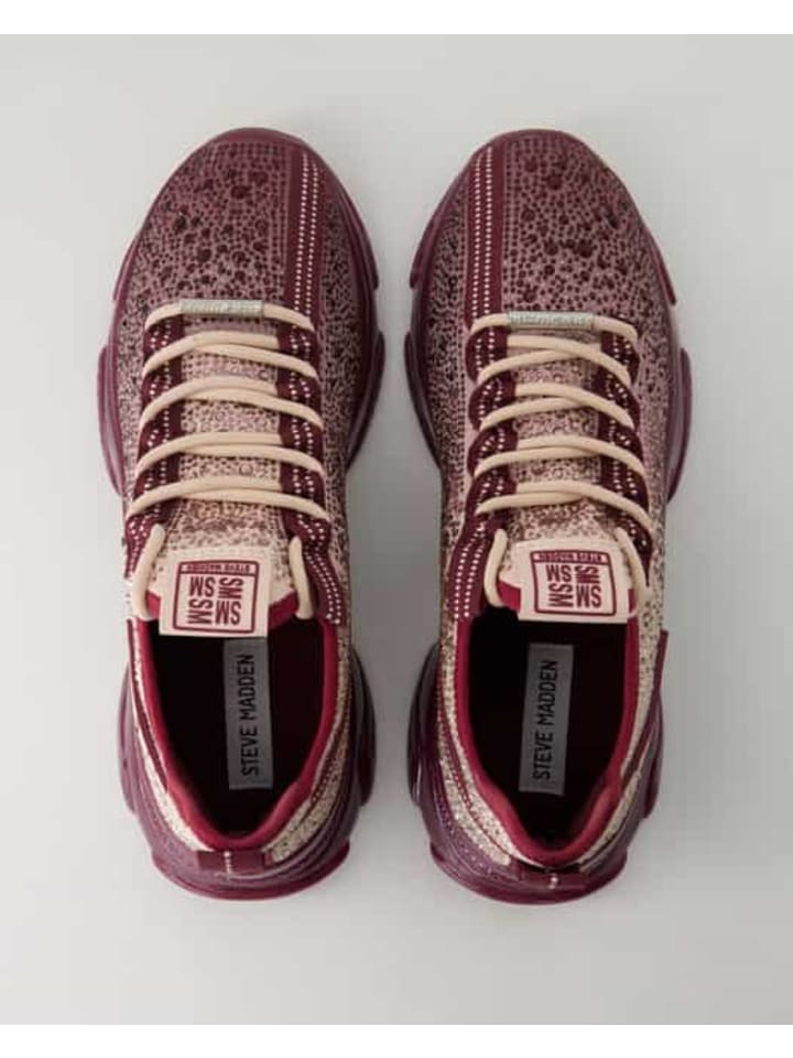 Элегантные туфли на шнуровке Steve Madden, бордовый — фото 4