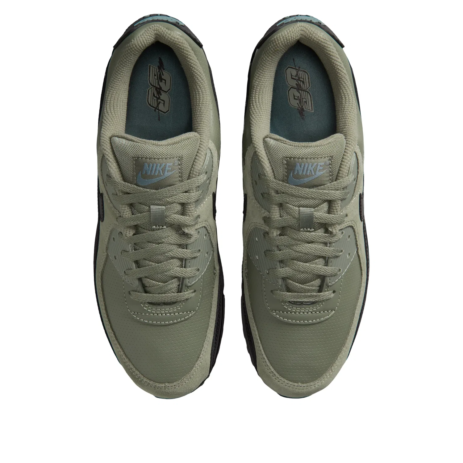 Кроссовки Nike Air Max 90 'Silver Sage Mineral Slate Black' IV2868-328, зеленый — фото 2