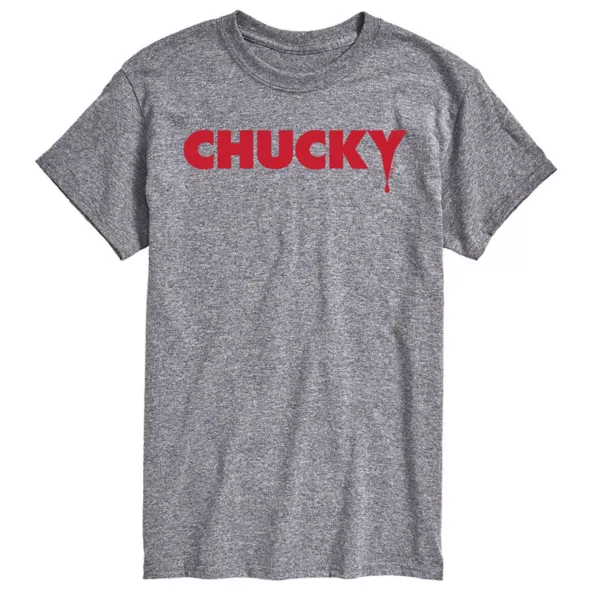 

Футболка с графическим логотипом Big & Tall Chucky Licensed Character, серый