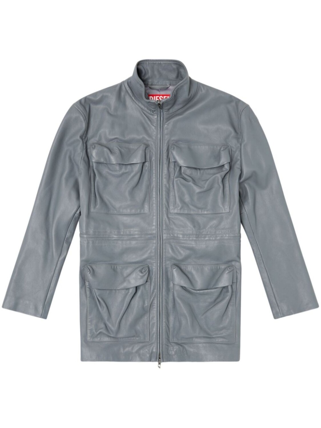 

Кожаная куртка Diesel L-Wen, серый