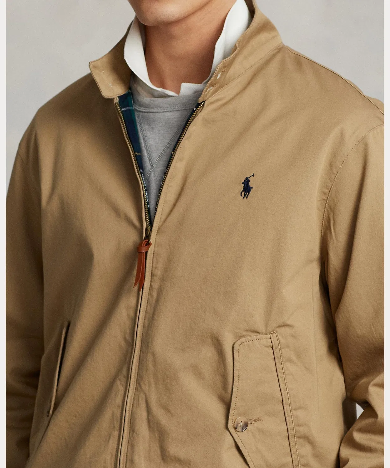Куртка из хлопкового твила, Polo Ralph Lauren, коричневая — фото 4