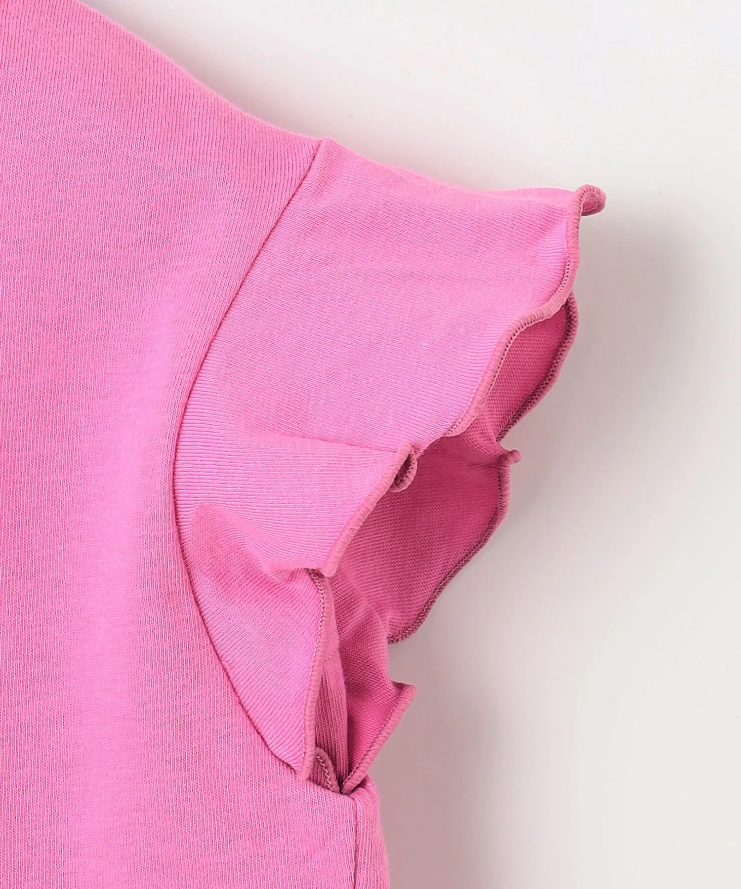 Детская футболка с оборками на спине Kumikyoku BACK FRULL TUNIC розовый — фото 4