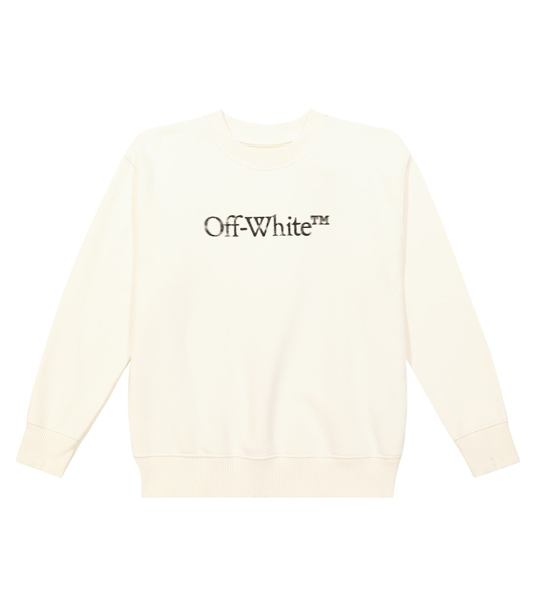 

Толстовка из хлопкового джерси с логотипом Off-White Kids, белый