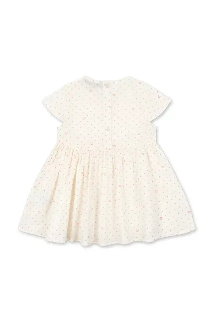 Платье мини из органического хлопка Pacey Dress Konges Sløjd, бежевый — фото 2