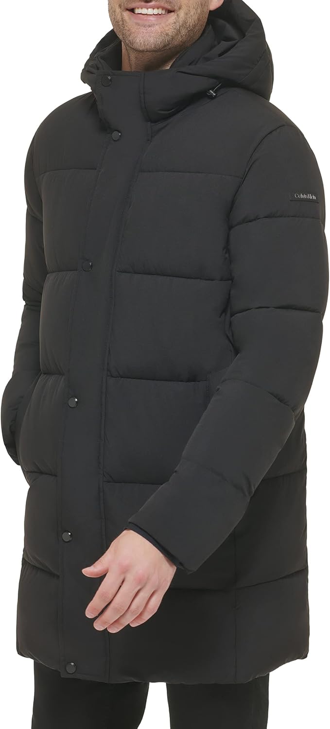 Мужская куртка-пуховик Calvin Klein Modern Outdoor Stretch, Long Stretch Ebony — фото 2