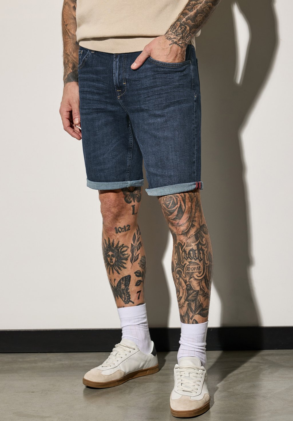 

Джинсовые шорты Street One MEN, цвет Blau