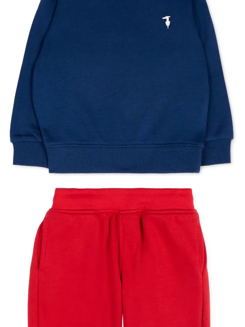 Спортивный костюм с вышивкой Trussardi Junior, синий — фото 3