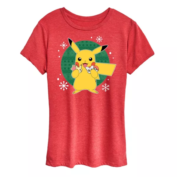 

Женская футболка Pokemon "Официальный дегустатор печенья" Licensed Character, красный
