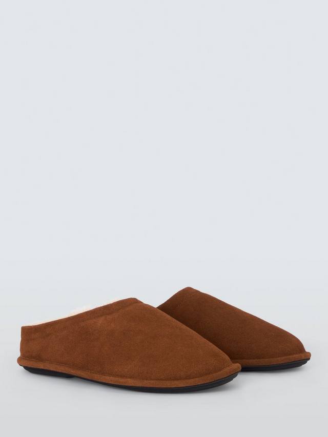 Тапочки для мула на подкладке из искусственного меха John Lewis, цвет Chestnut — фото 3