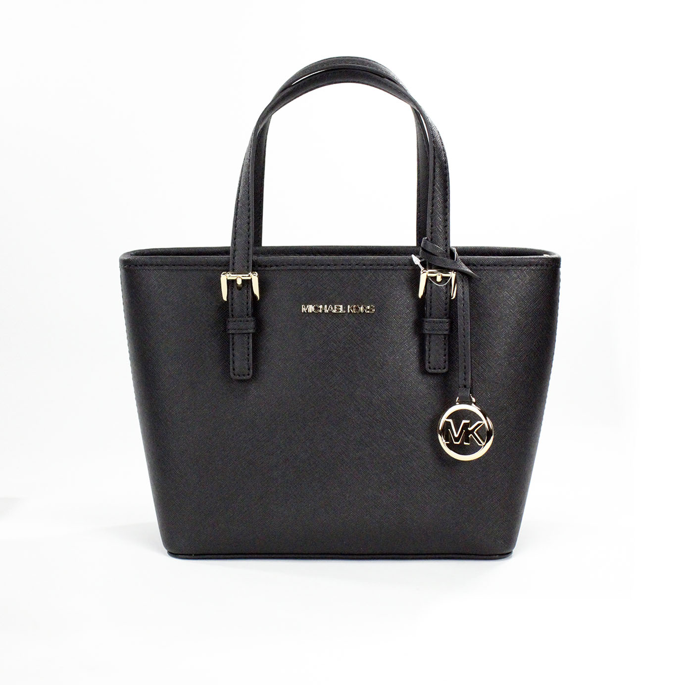 

Сумка-тоут Jet Set Black Saffiano Leather XS Carryall Top Zip Michael Kors