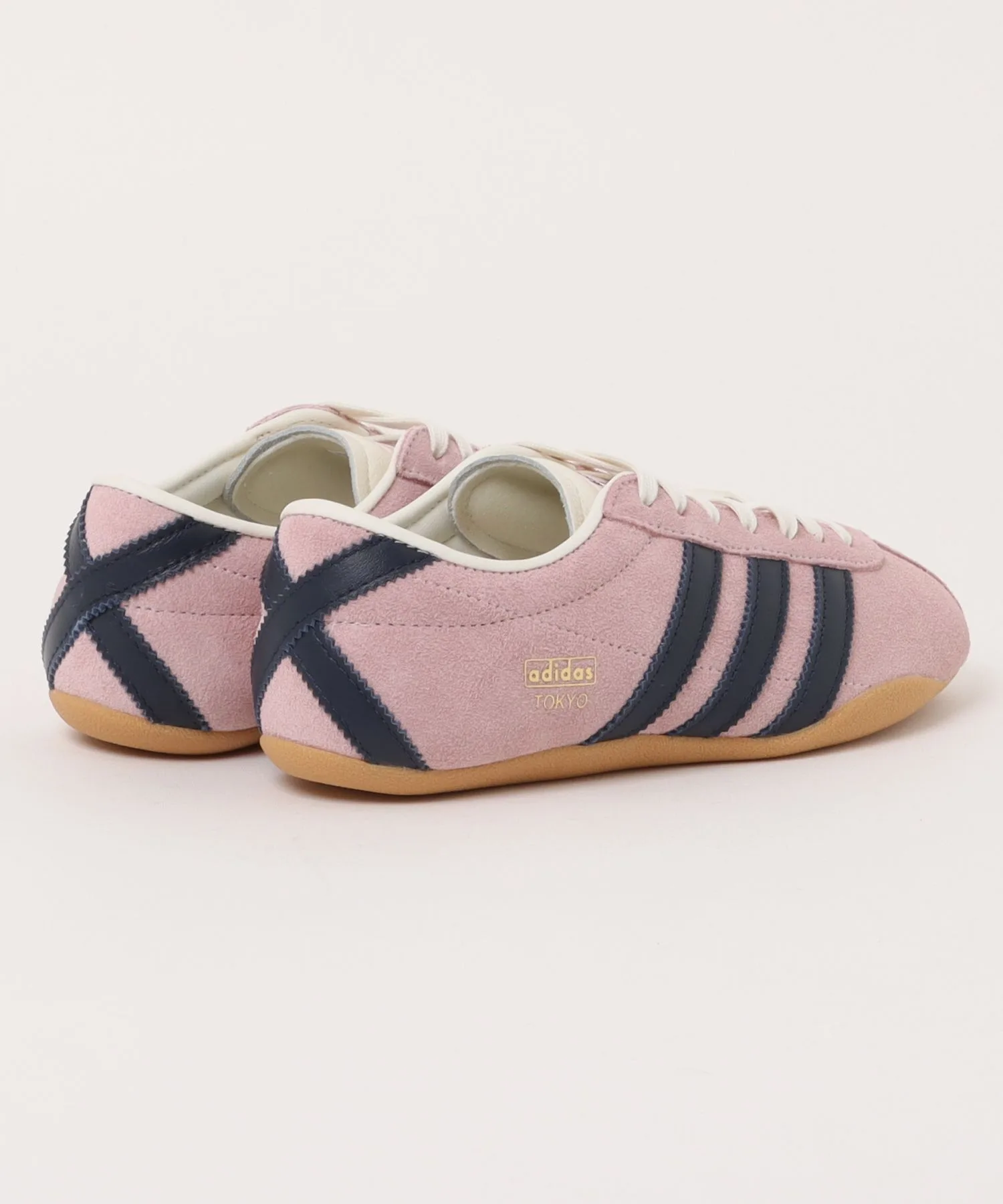 Женские кроссовки из натуральной кожи adidas TOKYO JQ7108 розовые — фото 2