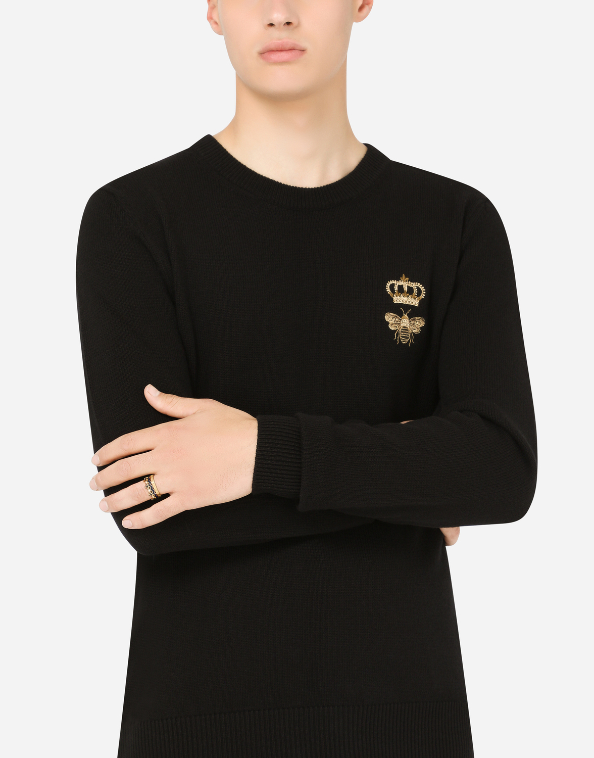 Королевское кольцо из желтого золота 750 пробы с бриллиантами Dolce & Gabbana, золото — фото 2