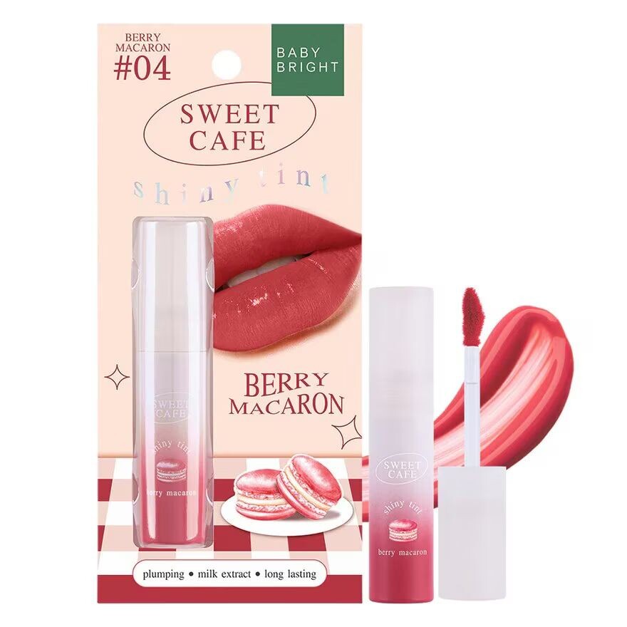 

Baby Bright Тинт Sweet Cafe Shiny 2,8г 04 Ягодный Макарон, Berry Macaron