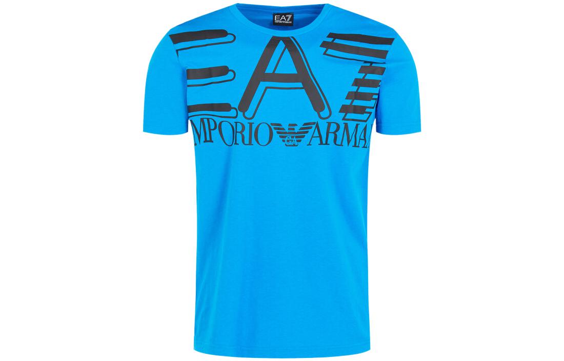 

EMPORIO ARMANI Футболка EA7 мужская синяя, Синий, EMPORIO ARMANI Футболка EA7 мужская синяя