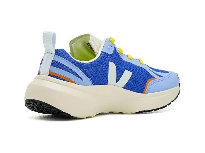 Кроссовки recycled polyester Small Canary VEJA Kids, Dawn Mist/Egret — фото 4