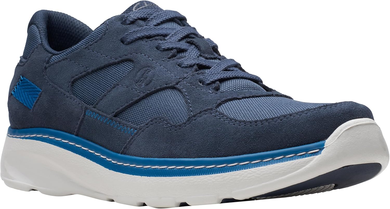 Мужские кроссовки Clarks низкие, Navy Combi — фото 2