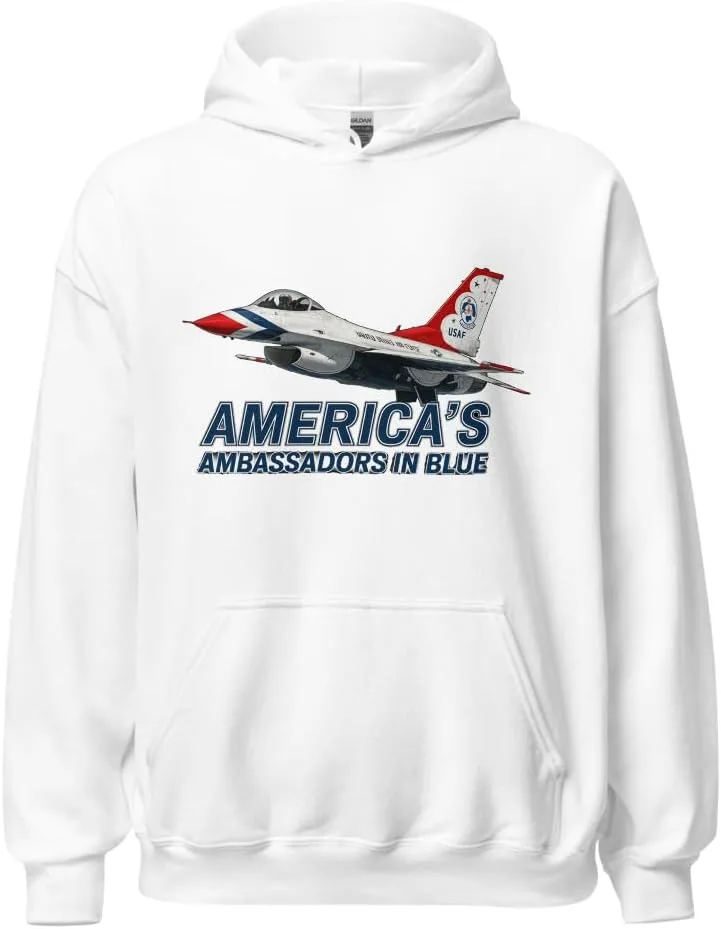 Generic Толстовка Thunderbirds - послы Америки в синем джете для фанатов ВВС США
