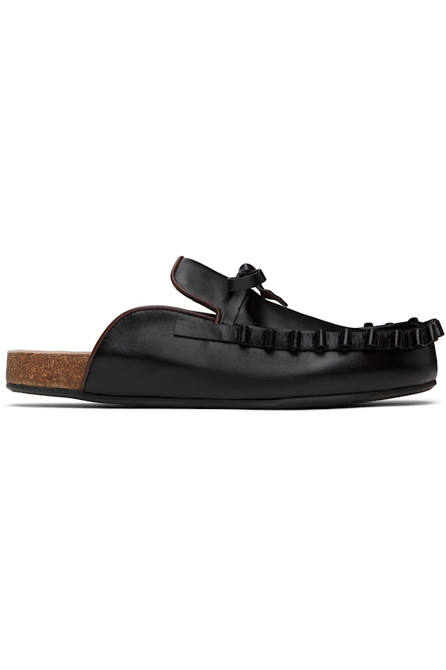 

Лоферы с рюшами на манжетах Jw Anderson, черный