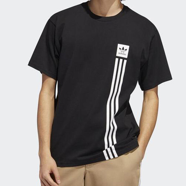 Футболка originals bb pillar logo printing short sleeve black Adidas, черный — фото 3