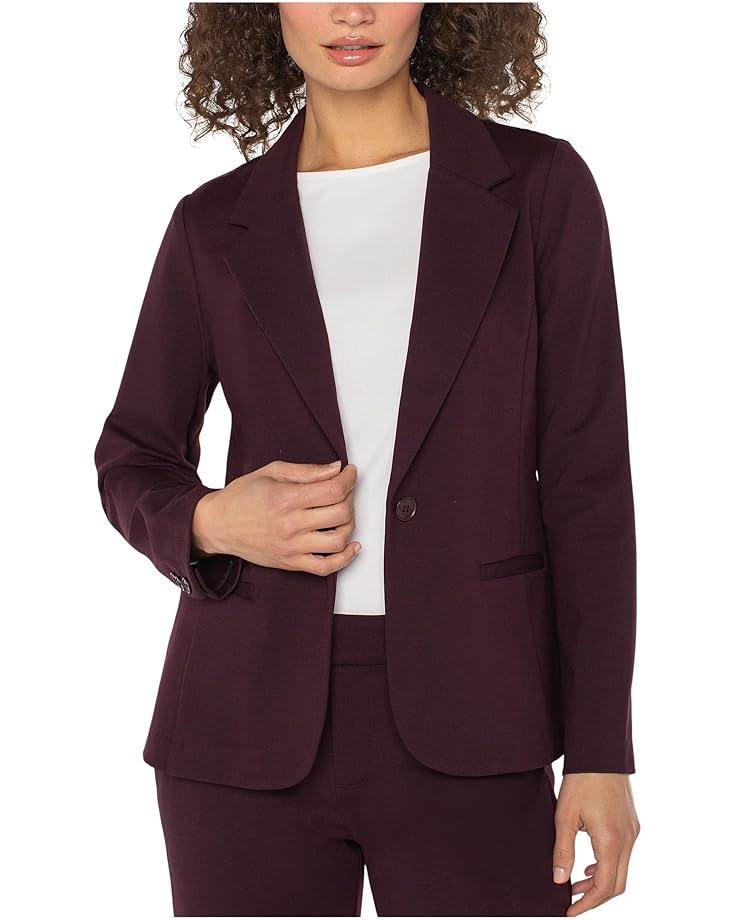 

Женский приталенный блейзер Liverpool Los Angeles Super Stretch Ponte, Dark Plum