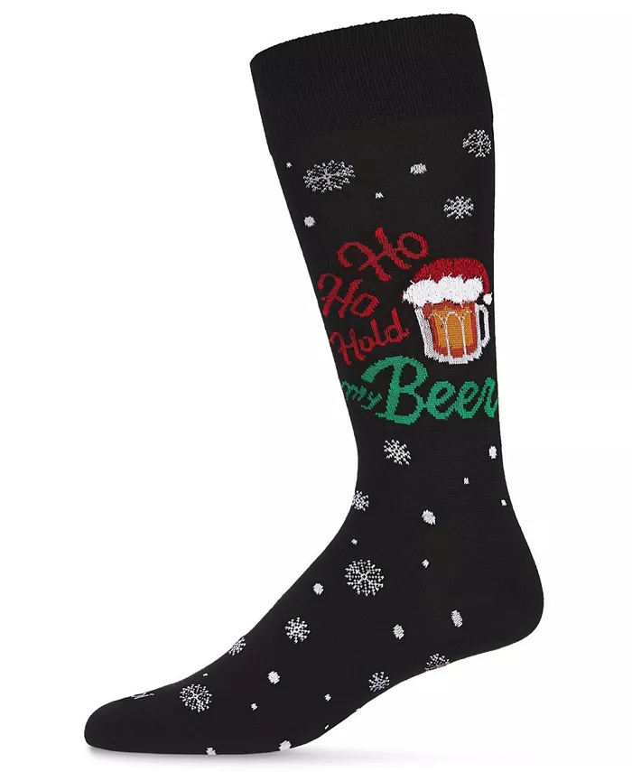 

Мужские носки Hold My Beer Holiday Crew Memoi, черный