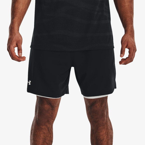 

Шорты мужские ua, тканые шорты 2-в-1 Under Armour, черный