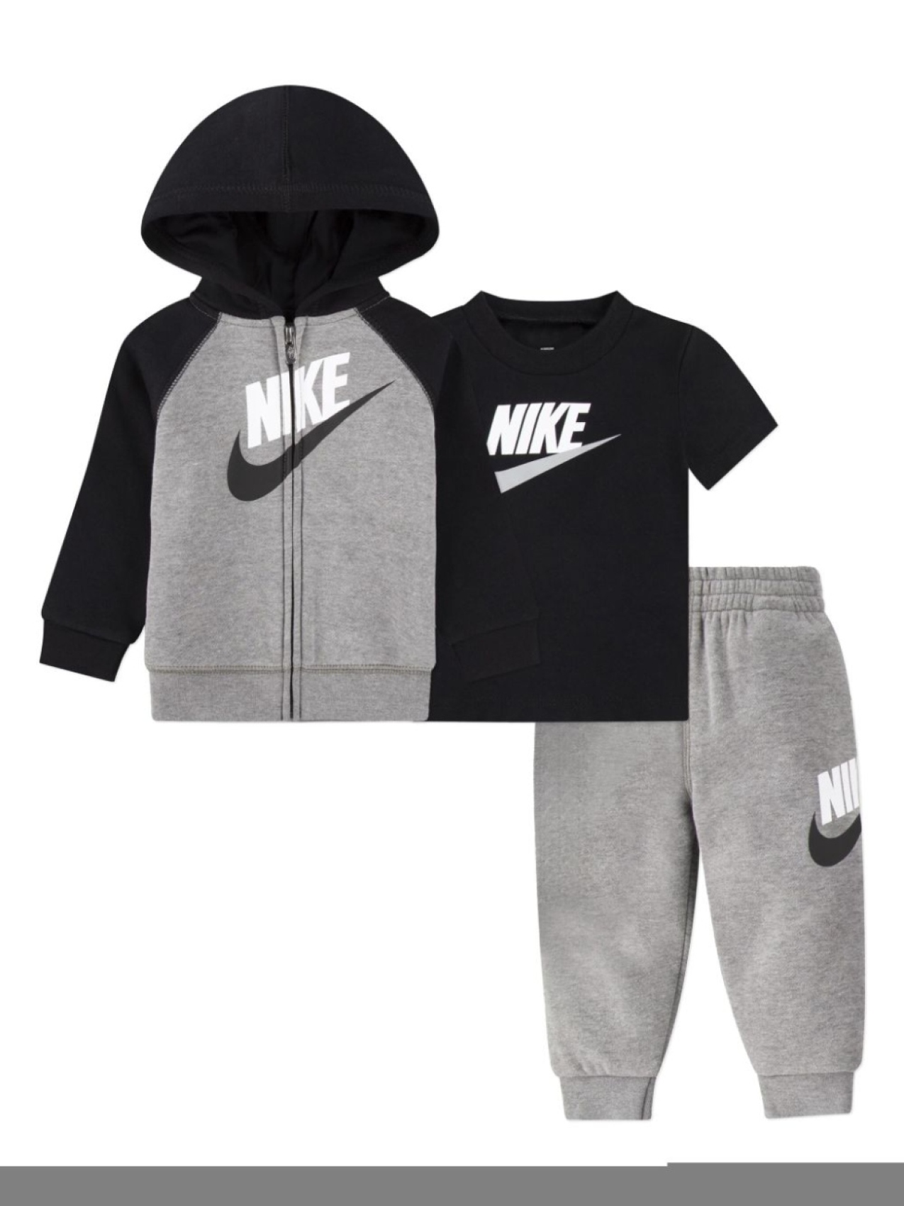 

Nike Kids спортивный костюм с логотипом, серый