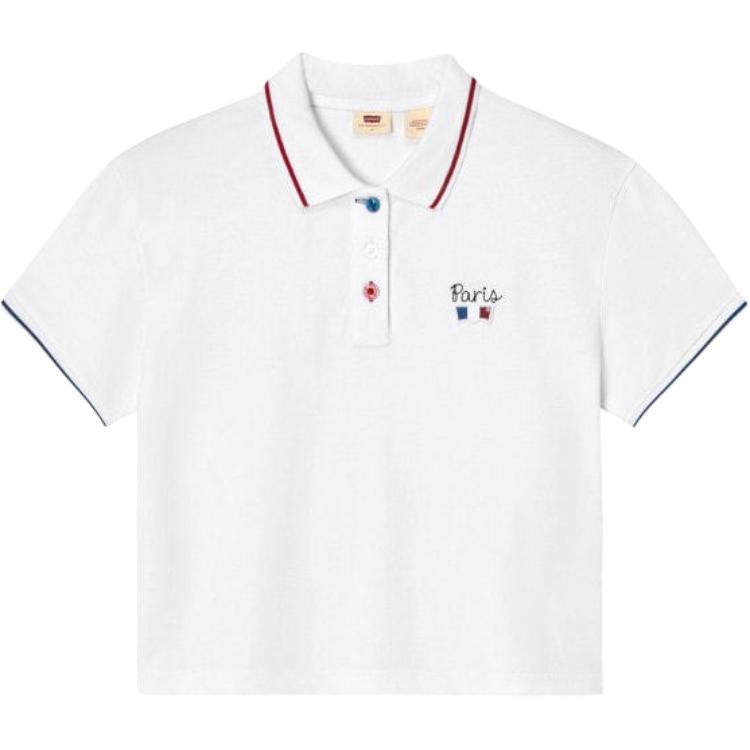 

Levis Женская рубашка-поло Levi's SS24 Paris Limited Capsule Series, белая